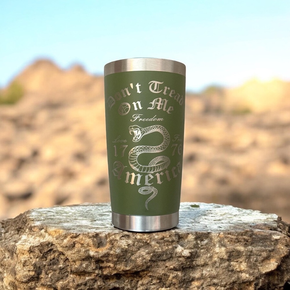 Olive Green Stainless Steel Tumbler
